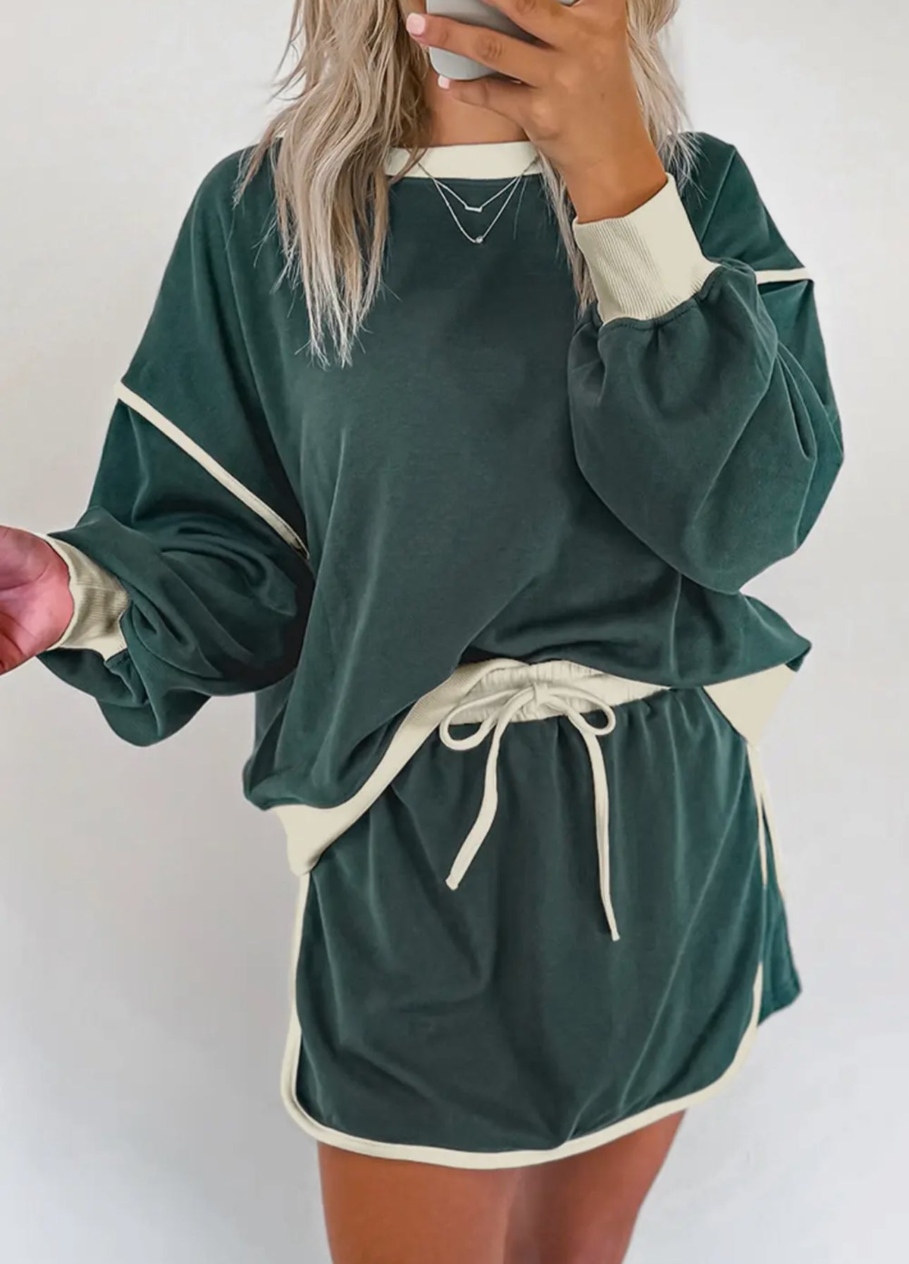 Green Skort set