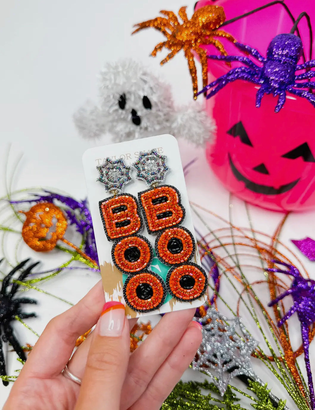 Orange BOO Earrings