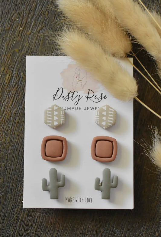 Cactus Stud Set