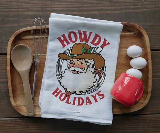 Howdy Holidays Towel