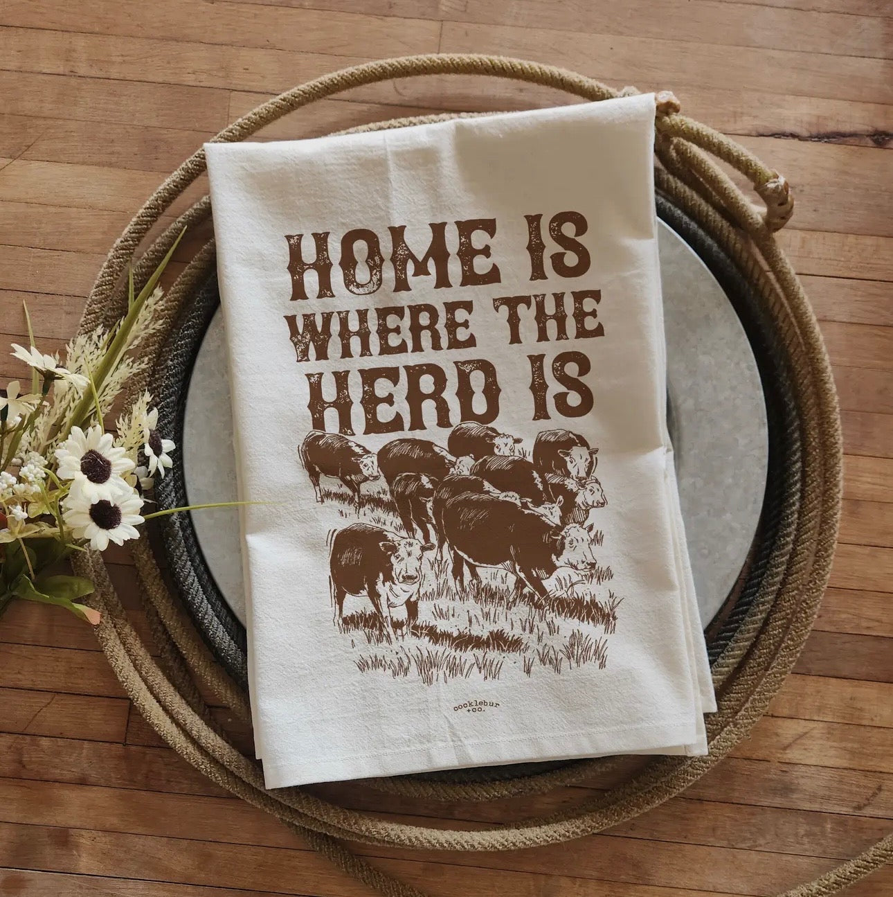 Home is where the Herd is towel