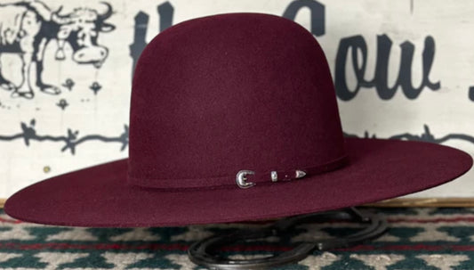 Rodeo King 7X 4 1/2" Brim | Merlot