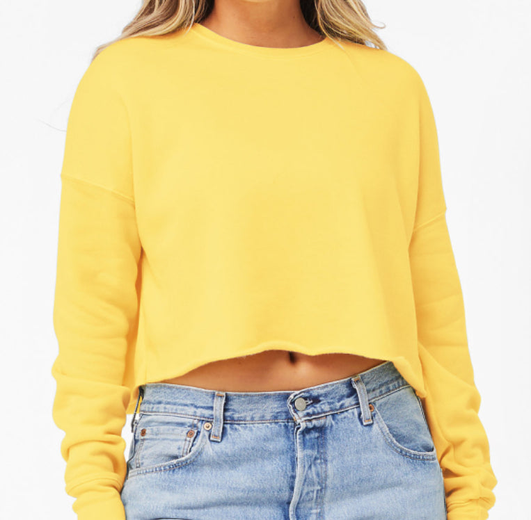 Bella + Canvas Cropped Fleece Crew