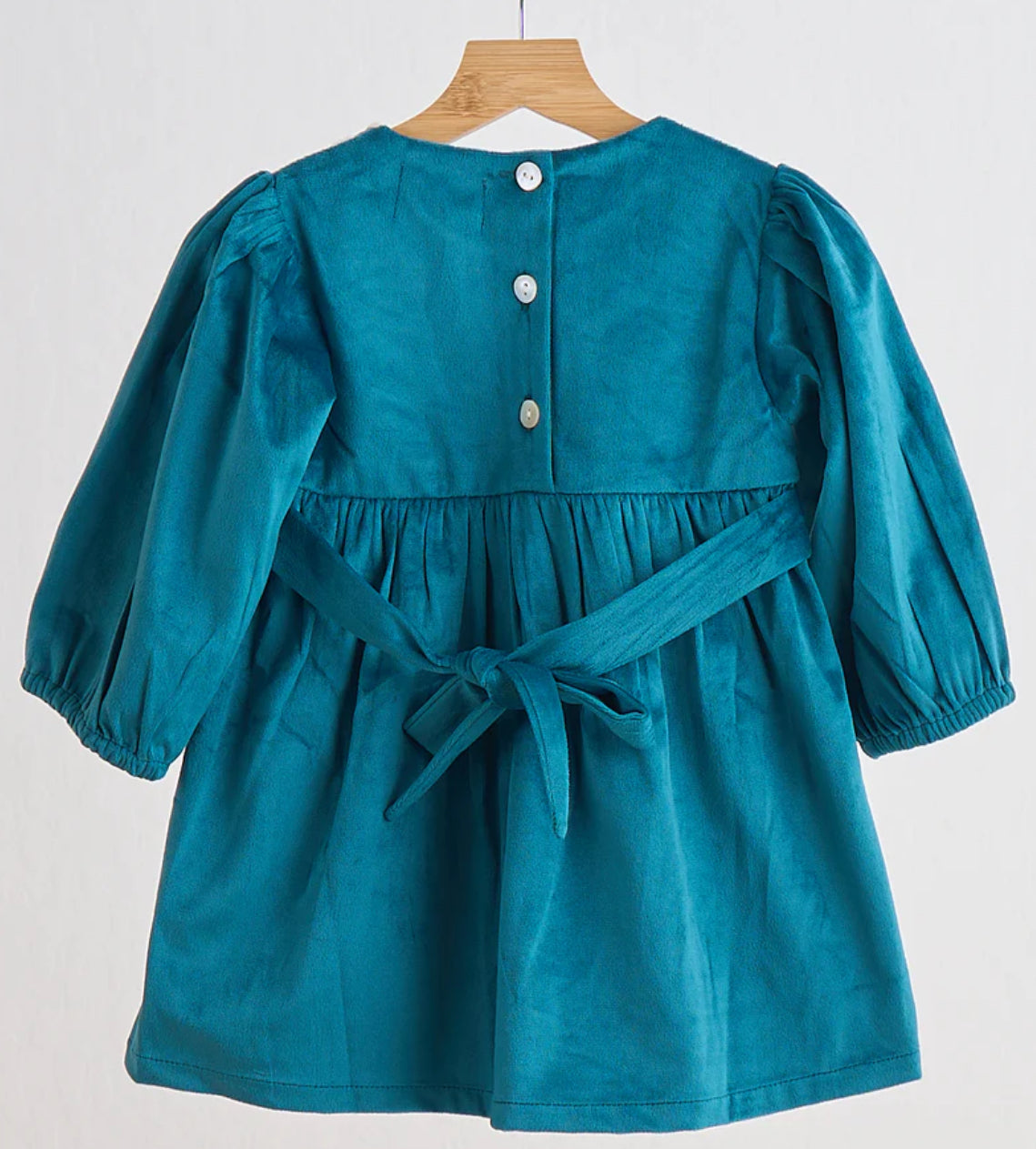 Teal Velvet dress