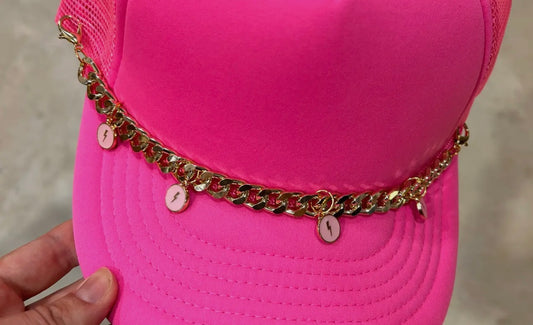 Gold Bolt Hat Chain